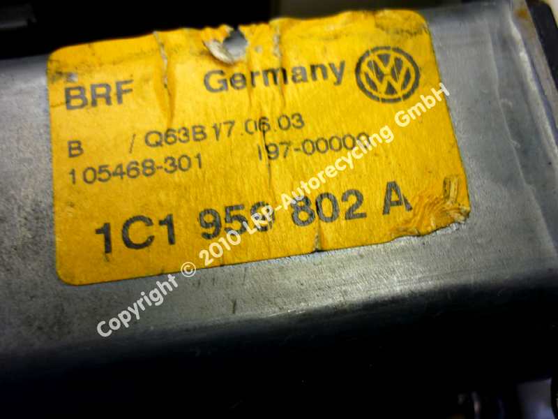 VW Bora original Fensterhebermotor vorn rechts Bj.2003